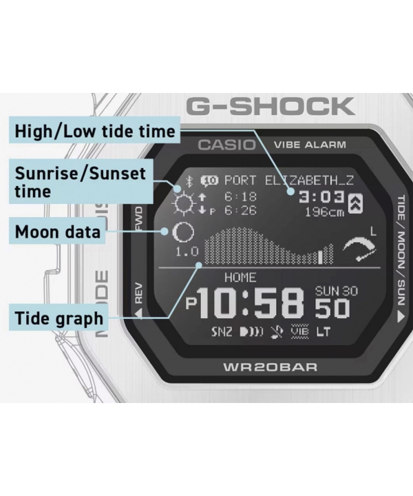 ساعت مچی کاسیو Casio مدل GBX-100-8DR