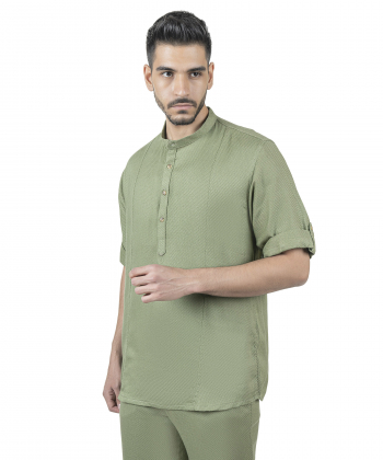 پیراهن لینن مردانه بالون Balloon کد 55105