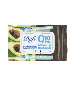 دستمال مرطوب پاک کننده آرایش حاوی Q10 دافی Dafi مدل Moisturizer بسته 50 عددی