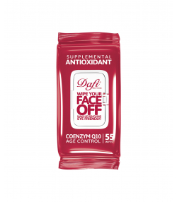 دستمال مرطوب پاک کننده آرایش دافی Dafi مدل Antioxidant بسته 55 عددی