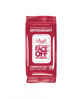 دستمال مرطوب پاک کننده آرایش دافی Dafi مدل Antioxidant بسته 55 عددی