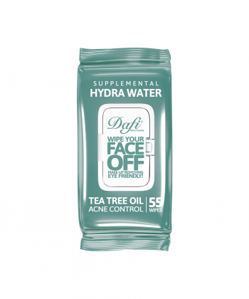 دستمال مرطوب پاک کننده آرایش دافی Dafi مدل Hydra Water بسته 55 عددی