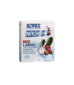 کاندوم ناچ کدکس Nach Kodex مدل Red Largo بسته 3 عددی