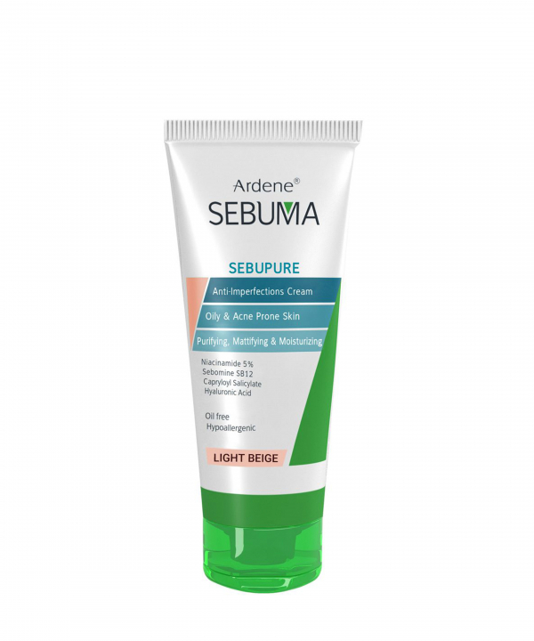 کرم یکنواخت کننده رنگی مناسب پوست چرب آردن سبوما Ardene Sebuma رنگ بژ طبیعی حجم 30 میلی لیتر