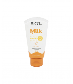 کرم تیوپی میلک شیر و شیا مناسب پوست نرمال تا خشک بیول Biol حجم 70 میلی لیتر