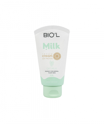 کرم تیوپی میلک شیر و جو دوسر مناسب پوست نرمال تا خشک بیول Biol حجم 70 میلی لیتر