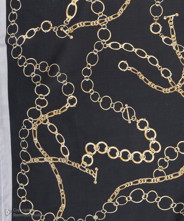مینی اسکارف ابریشم زنانه نوولاشال Novella shawl کد 77145