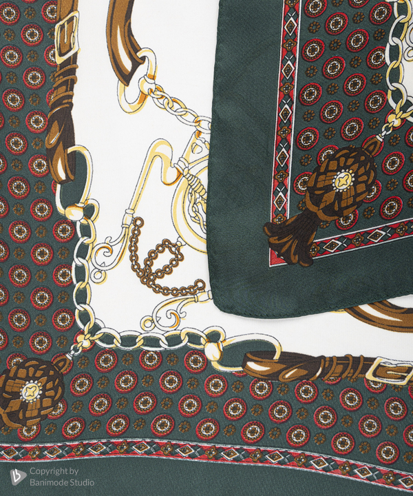 مینی اسکارف ابریشم زنانه نوولاشال Novella shawl کد 77129