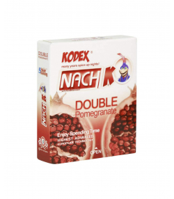 کاندوم ناچ کدکس Nach Kodex مدل Double Pomegranate بسته 3 عددی