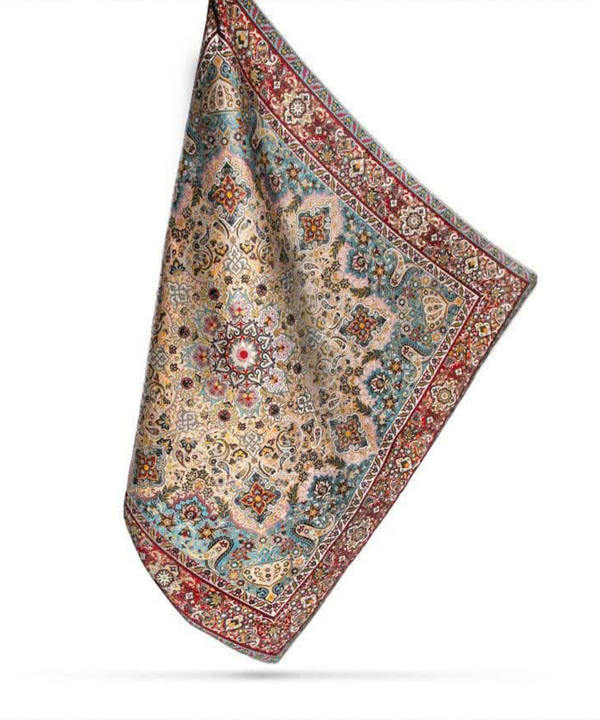 سرویس ترمه ابریشم 5 تکه سلام Salam طرح کاشان