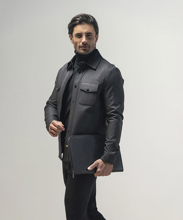 کیف کلاسور چرم طبیعی چرم مشهد Mashad Leather مدل O0125