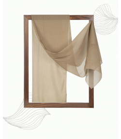شال حریر لمه دار زنانه نوولاشال Novella shawl کد 55240