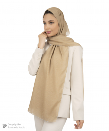 شال حریر لمه دار زنانه نوولاشال Novella shawl کد 55240