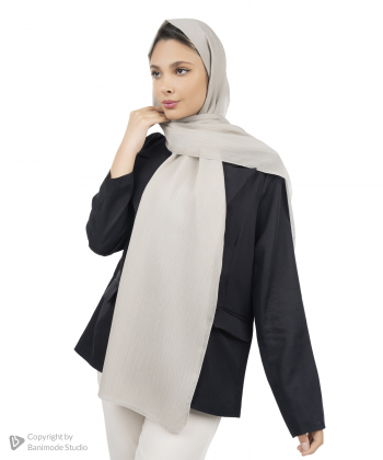 شال حریر لمه دار زنانه نوولاشال Novella shawl کد 55240