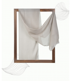 شال حریر لمه دار زنانه نوولاشال Novella shawl کد 55240