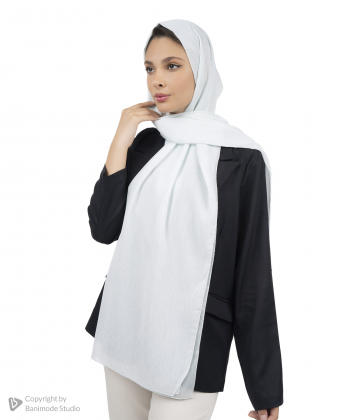 شال حریر لمه دار زنانه نوولاشال Novella shawl کد 55240