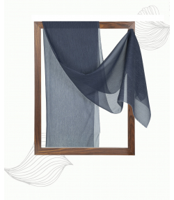 شال حریر لمه دار زنانه نوولاشال Novella shawl کد 55240