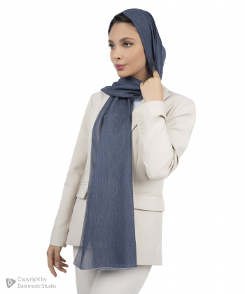 شال حریر لمه دار زنانه نوولاشال Novella shawl کد 55240