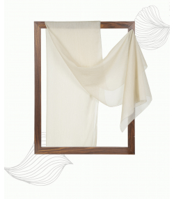 شال حریر لمه دار زنانه نوولاشال Novella shawl کد 55240