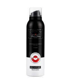 اسپری دئودورانت مردانه پاریس بلو Paris Bleu مدل Aviator Black Leather حجم 200 میلی لیتر
