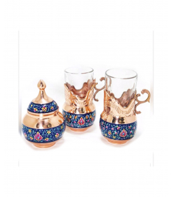چای خوری تک نفره مس و پرداز سلام Salam کد 1436