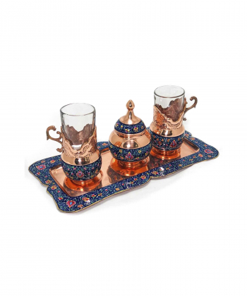 چای خوری تک نفره مس و پرداز سلام Salam کد 1436