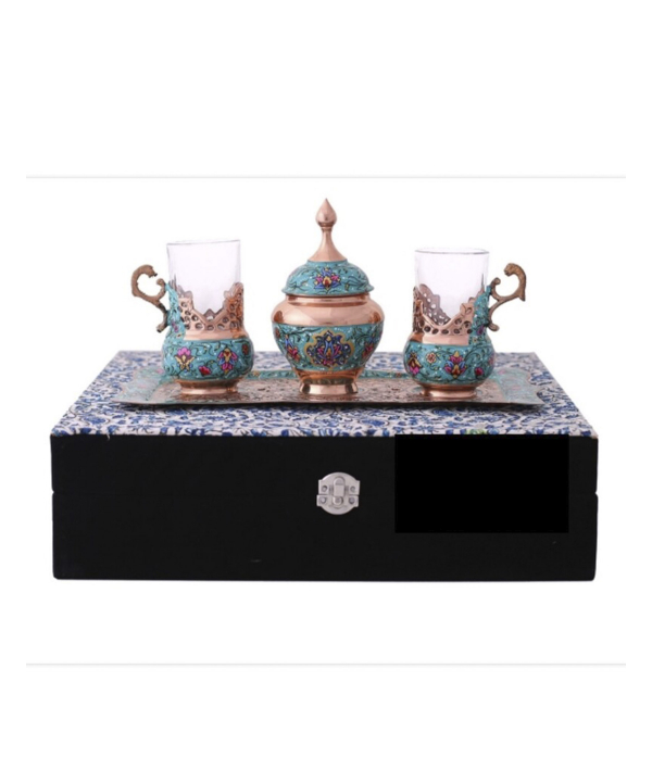 چای خوری تک نفره مس و پرداز سلام Salam کد 1436