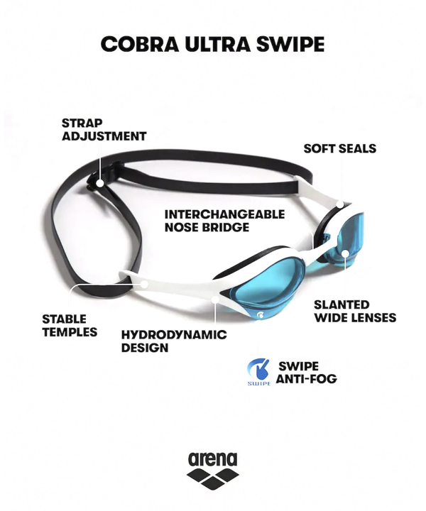 عینک شنا ارنا Arena مدل Cobra Ultra Swipe Mirror