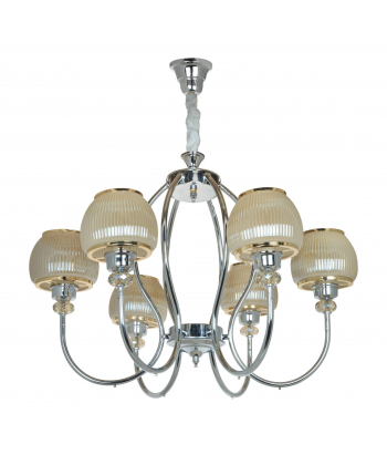 لوستر آویز شش شعله چشمه نور کد N2400/6-CO