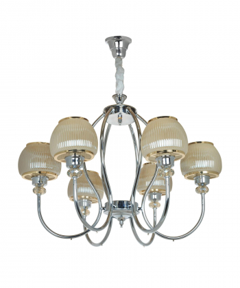 لوستر آویز شش شعله چشمه نور کد N2400/6-CO