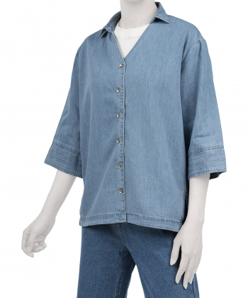 شومیز آستین بلند جین زنانه جوتی جینز مدل 51731603