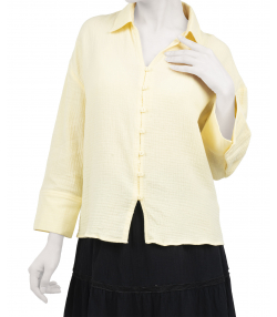 شومیز آستین بلند لینن زنانه جوتی جینز JootiJeans کد 51731614