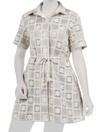 پیراهن نخی زنانه آروما مدل 1219009