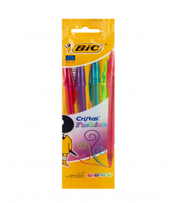 خودکار بیک Bic مدل Cristal Fashion بسته چهار عددی