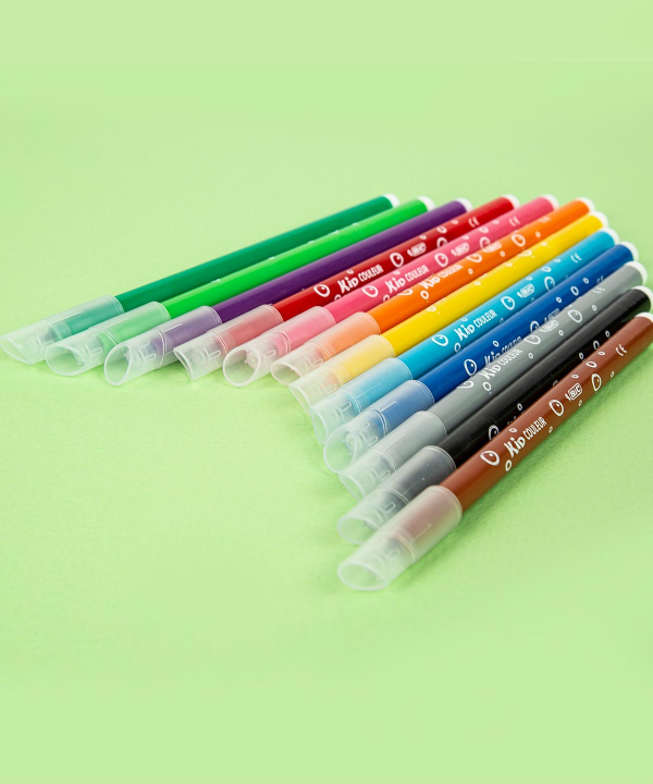 ماژیک رنگ آمیزی دوازده رنگ بیک Bic مدل Kid Couleur Baby
