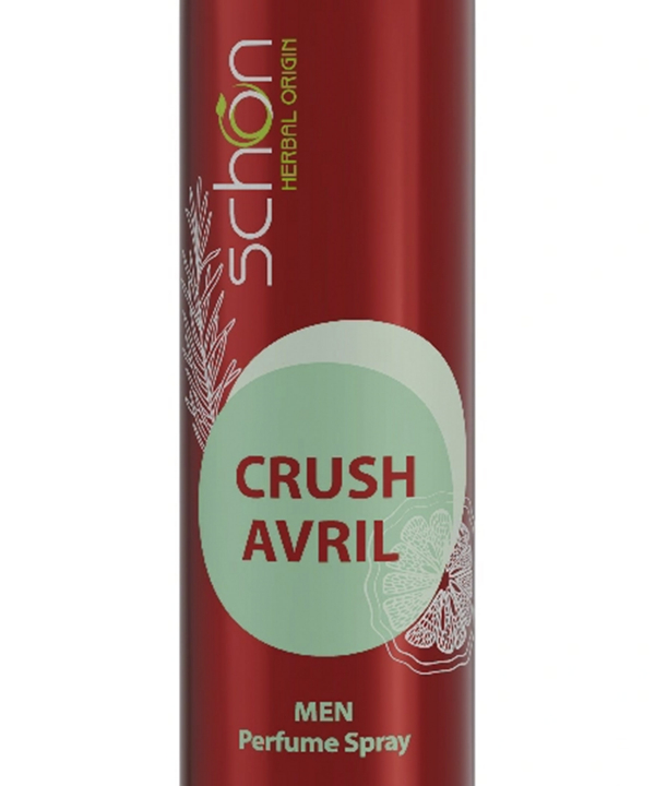 اسپری خوشبو کننده بدن مردانه شون Schon مدل Crush avril حجم 200 میلی‌لیتر