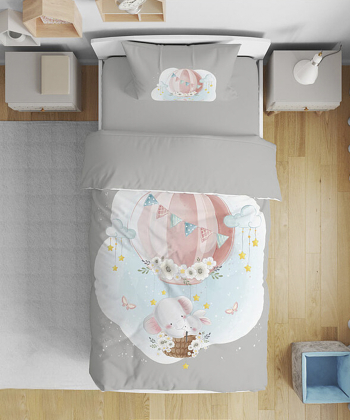 روتختی کودک یک نفره پنج تکه نوپه Nope طرح بچگانه فانتزی کد T5880