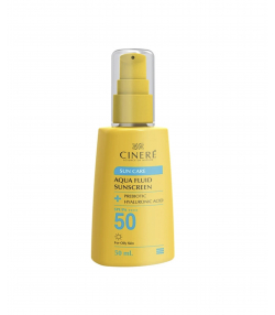 ضدآفتاب فلوئیدی سینره Cinere مناسب انواع پوست SPF 50 حجم 50 میلی لیتر
