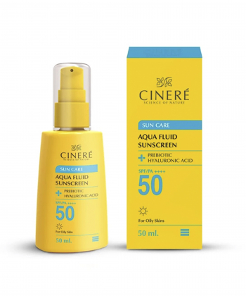ضدآفتاب فلوئیدی سینره Cinere مناسب انواع پوست SPF 50 حجم 50 میلی لیتر