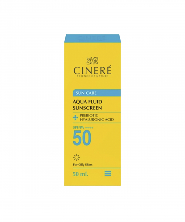 ضدآفتاب فلوئیدی سینره Cinere مناسب انواع پوست SPF 50 حجم 50 میلی لیتر
