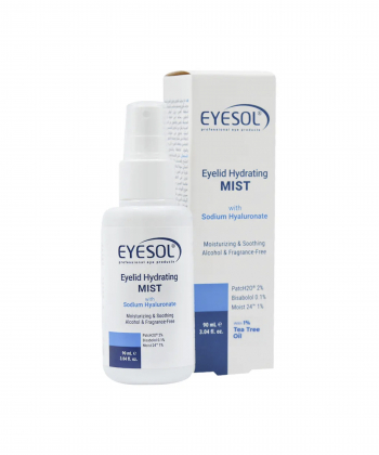 اسپری آبرسان پلک و دور چشم آیسول Eyesol حجم 90 میلی لیتر