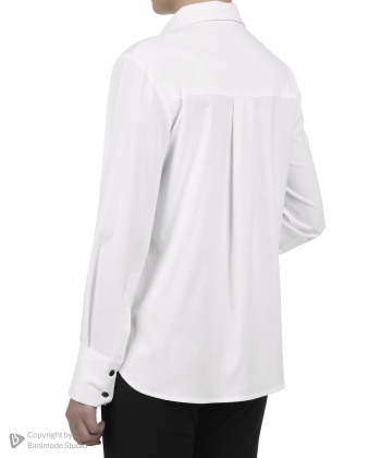 شومیز نخ پنبه آستین بلند زنانه تولیکا مدل AM-TL-33046