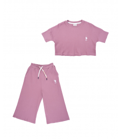 ست تیشرت و شلوار دخترانه یو اس پولو کیدز US Polo Kids کد 2013B7