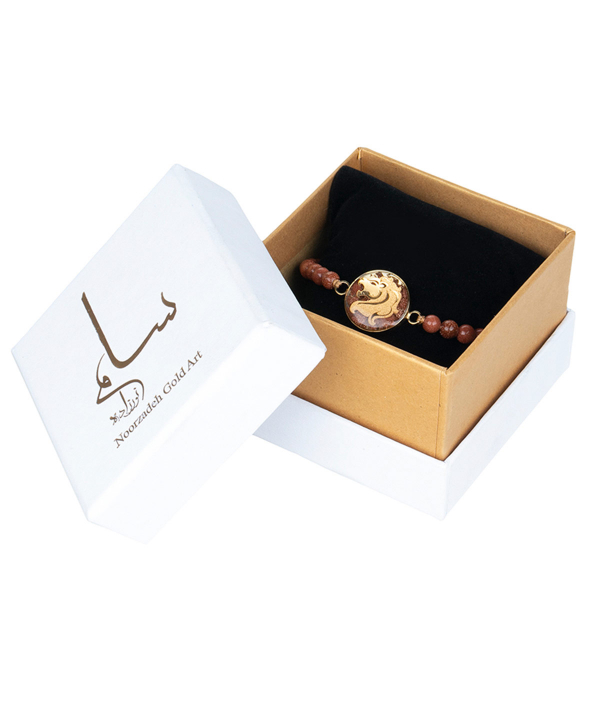 دستبند زنانه سام نورزاده Noorzadeh Gold Art طرح ماه مرداد کد 31