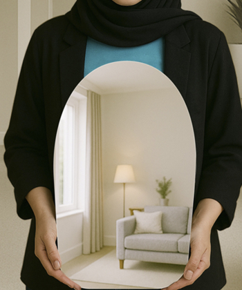 آینه دکوراتیو طرح مدرن سایان هوم Cyan home