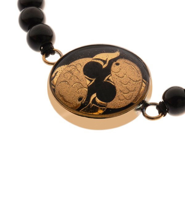 دستبند زنانه سام نورزاده Noorzadeh Gold Art طرح ماه اسفند کد 36