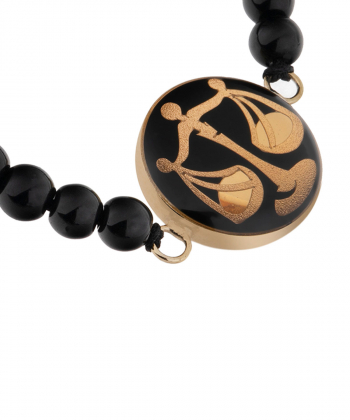 دستبند سام نورزاده Noorzadeh Gold Art طرح ماه مهر کد 46