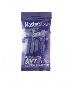 تیغ سه لبه soft مستر شیو Master Shave مدل پلی بگ بسته 3عددی
