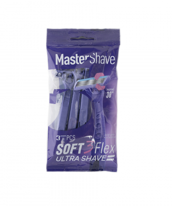 تیغ سه لبه soft مستر شیو Master Shave مدل پلی بگ بسته 3عددی
