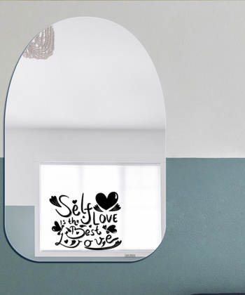 آینه دکوراتیو طرح Self Love سایان هوم Cyan home